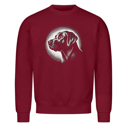 Premium Sweatshirt "Labrador - Shine" Burgunder – hunde-shirt.de