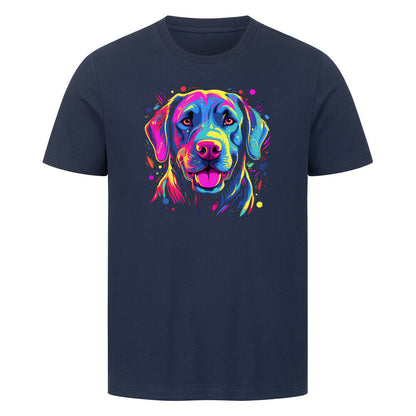 Premium T-Shirt "Labrador Paint" French Navy – hunde-shirt.de