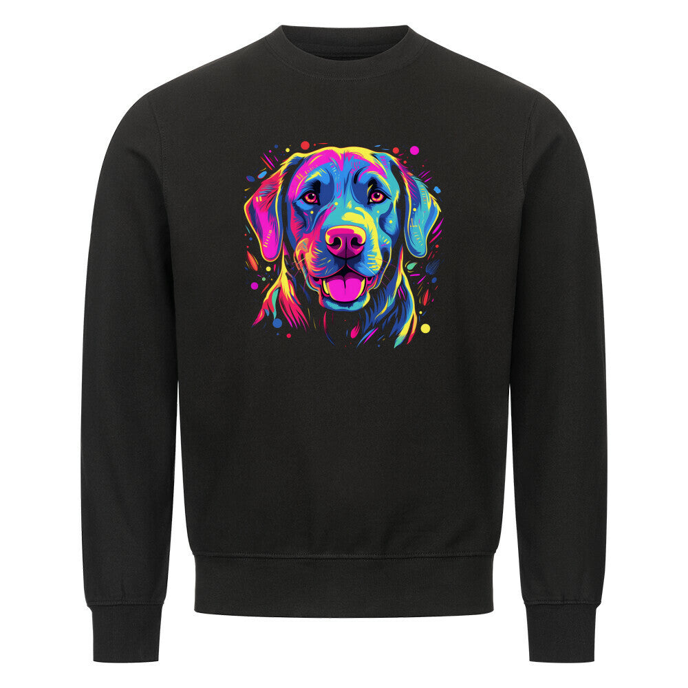 Premium Sweatshirt "Labrador - Paint" Schwarz – hunde-shirt.de