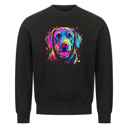 Premium Sweatshirt "Labrador - Paint" Schwarz – hunde-shirt.de