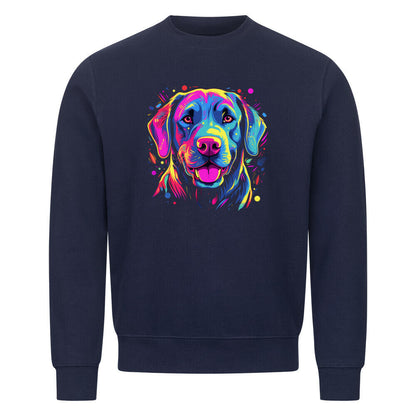 Premium Sweatshirt "Labrador - Paint" Navy Blue – hunde-shirt.de