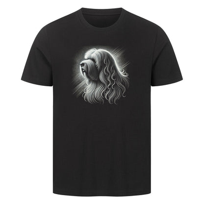 Premium T-Shirt "Komondor - Shine" Schwarz – hunde-shirt.de