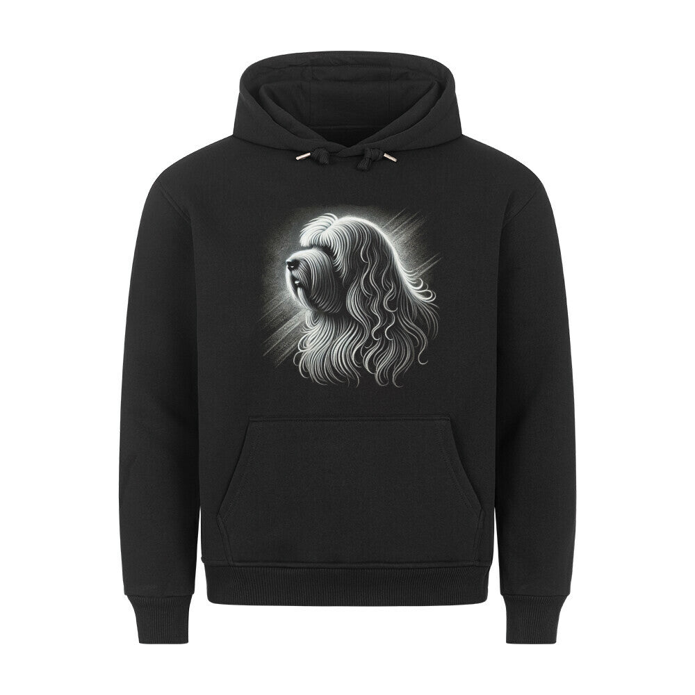 Premium Hoodie "Komondor - Shine" Schwarz – hunde-shirt.de