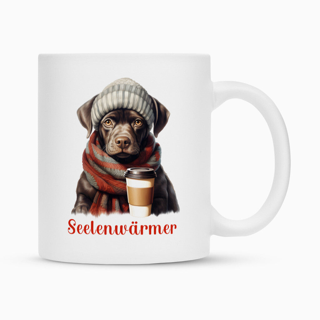 Tasse "Labrador - Seelenwärmer" Weiß – hunde-shirt.de