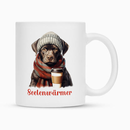 Tasse "Labrador - Seelenwärmer" Weiß – hunde-shirt.de