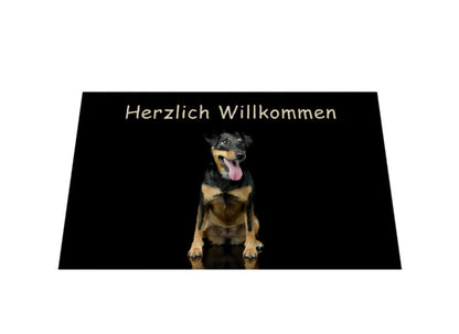 Fußmatte "Manchester Terrier - Herzlich Willkommen" – hunde-shirt.de