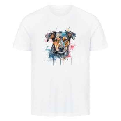 Premium T-Shirt "Manchester Terrier - Paint" Weiß – hunde-shirt.de