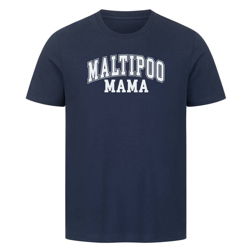 Premium T-Shirt "Maltipoo - Mama" French Navy – hunde-shirt.de