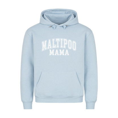 Premium Hoodie "Maltipoo - Mama" Babyblau – hunde-shirt.de