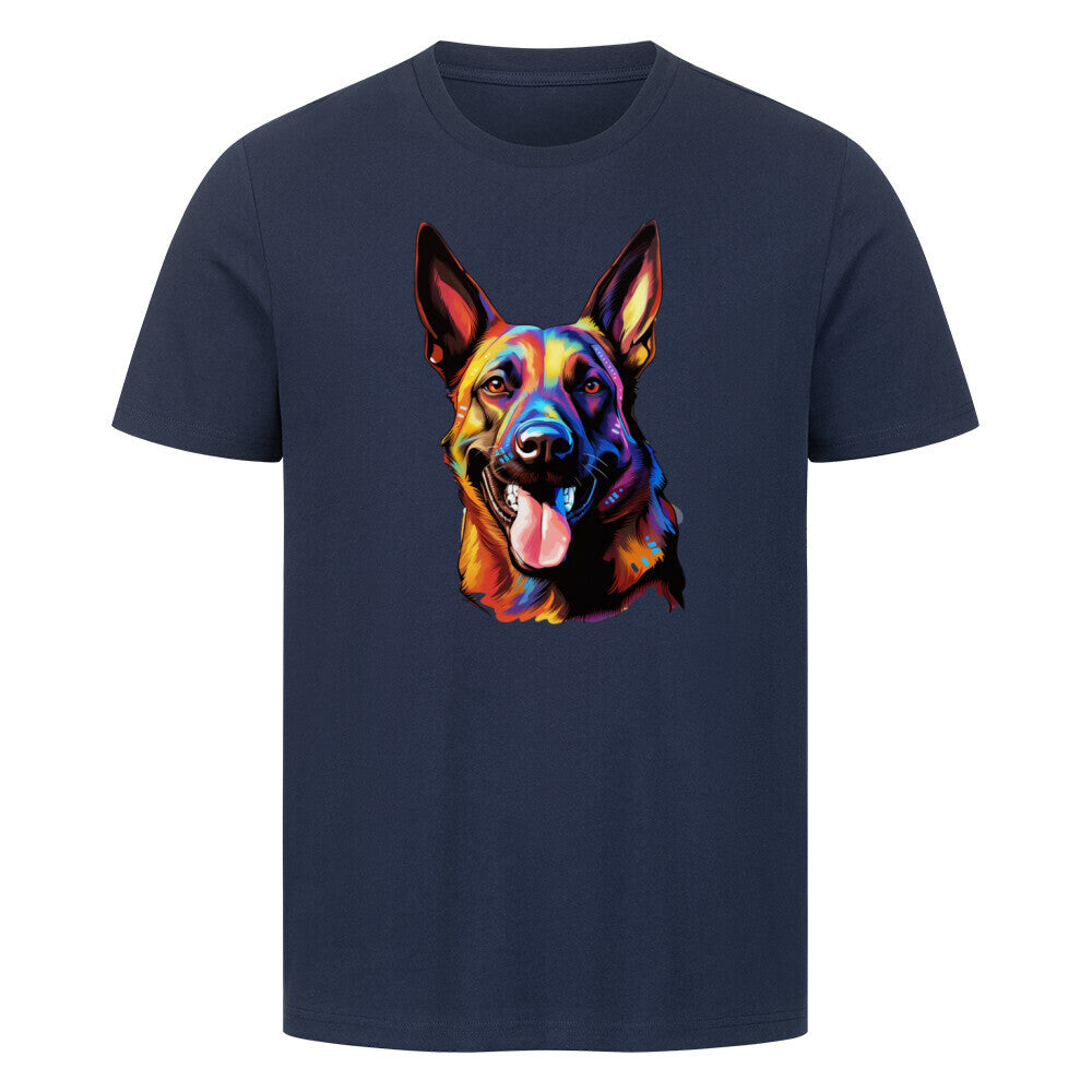 Premium T-Shirt "Malinois - Paint" French Navy – hunde-shirt.de