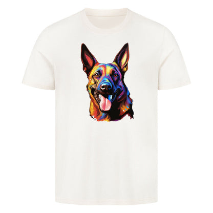 Premium T-Shirt "Malinois - Paint" Natural Raw – hunde-shirt.de