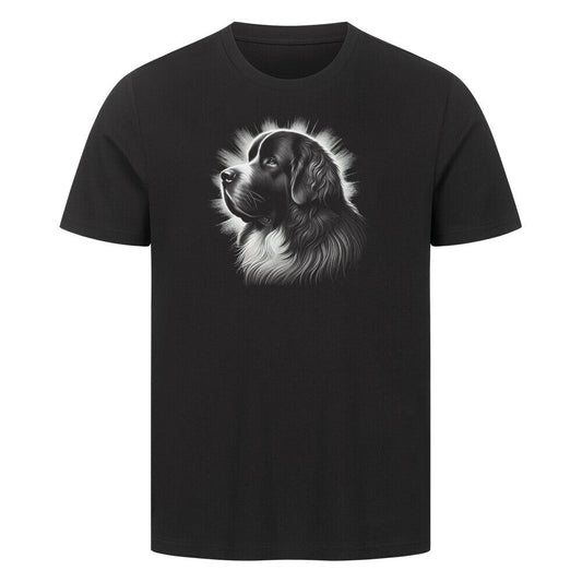 Premium T-Shirt "Landseer - Shine" Schwarz – hunde-shirt.de