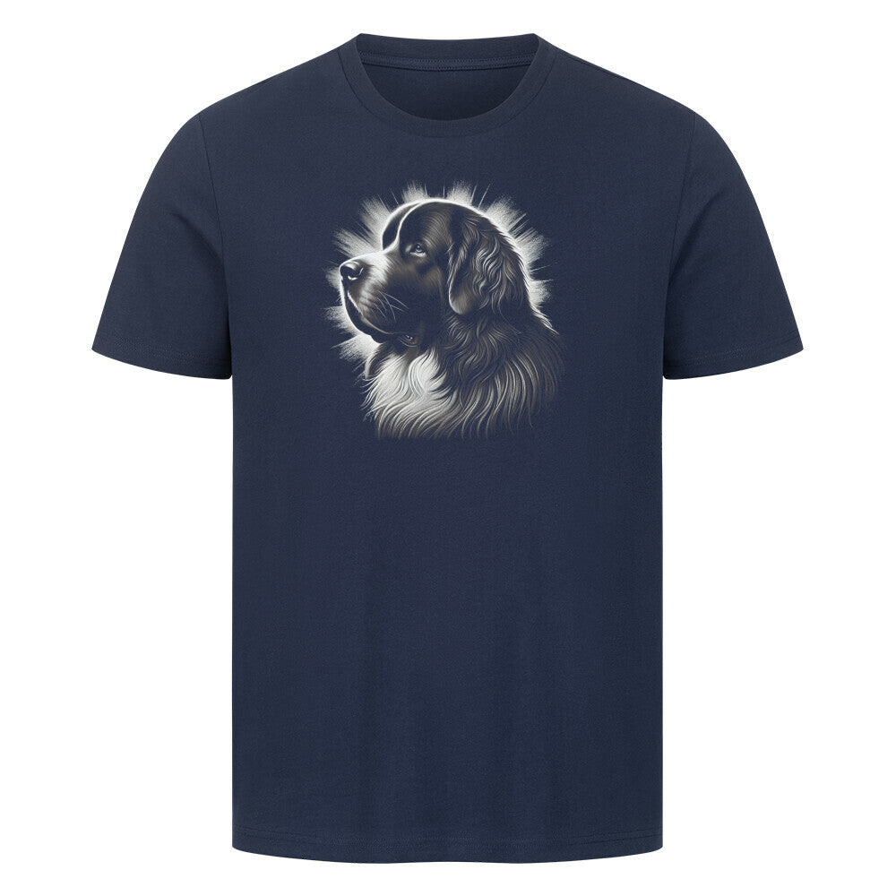 Premium T-Shirt "Landseer - Shine" French Navy – hunde-shirt.de