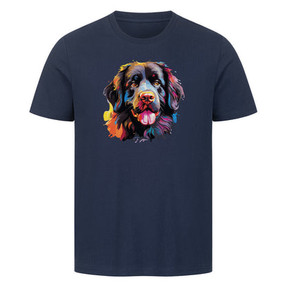 Premium T-Shirt "Neufundländer Paint" French Navy – hunde-shirt.de