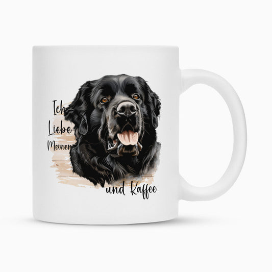 Tasse "Neufundländer schwarz - Ich liebe..." Weiß – hunde-shirt.de