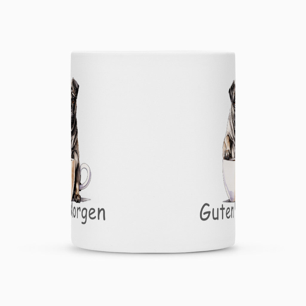 Tasse "Mops - Guten Morgen" – hunde-shirt.de