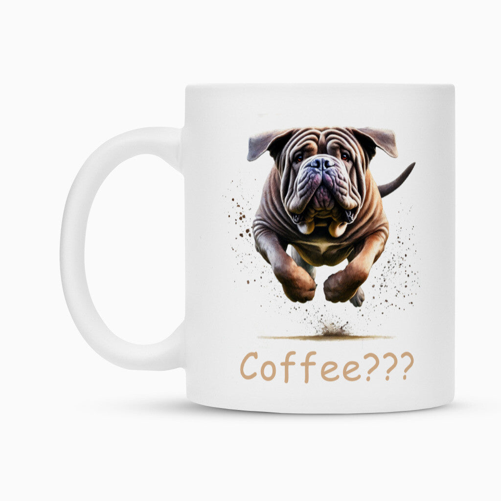 Tasse "Mastino - Coffee???" – hunde-shirt.de