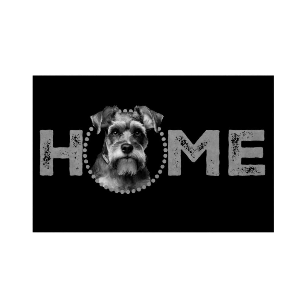 Fußmatte "Zwergpinscher - HOME-Edition" Weiß – hunde-shirt.de