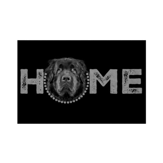 Fußmatte "Neufundländer - HOME-Edition" Weiß – hunde-shirt.de