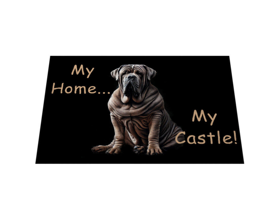 Fußmatte "Mastino - My Home My Castle" – hunde-shirt.de