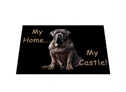 Fußmatte "Mastino - My Home My Castle" – hunde-shirt.de