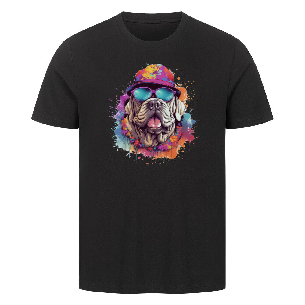 Premium T-Shirt "Mastino - Summer" Schwarz – hunde-shirt.de