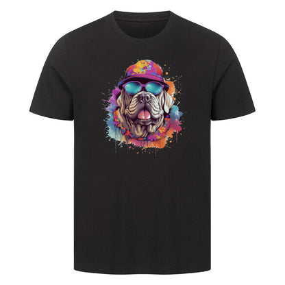 Premium T-Shirt "Mastino - Summer" Schwarz – hunde-shirt.de