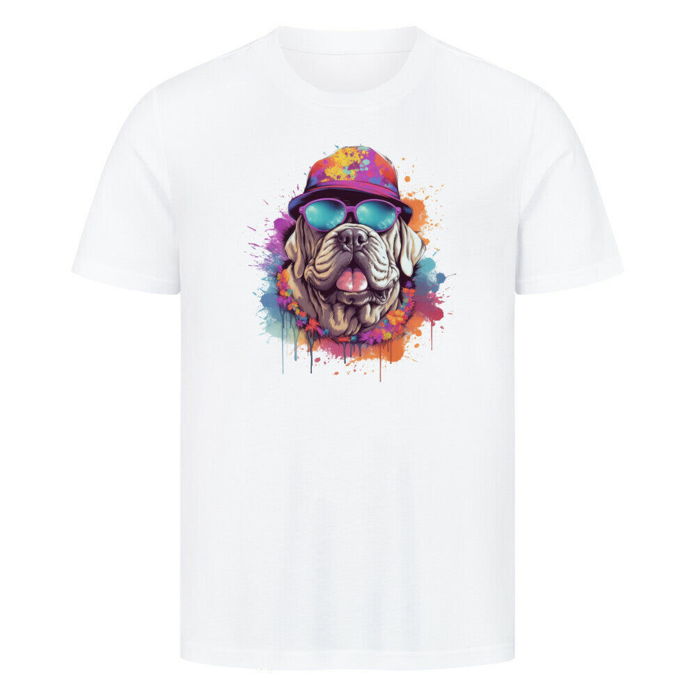 Premium T-Shirt "Mastino - Summer" Weiß – hunde-shirt.de