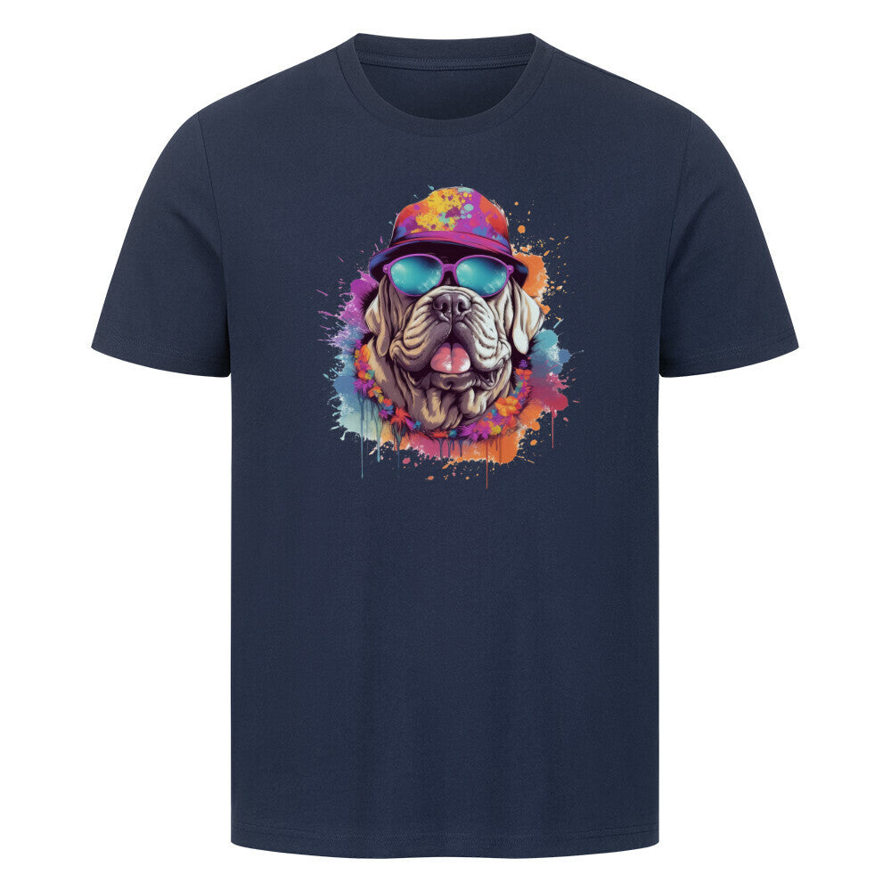 Premium T-Shirt "Mastino - Summer" French Navy – hunde-shirt.de