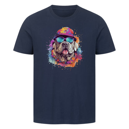 Premium T-Shirt "Mastino - Summer" French Navy – hunde-shirt.de