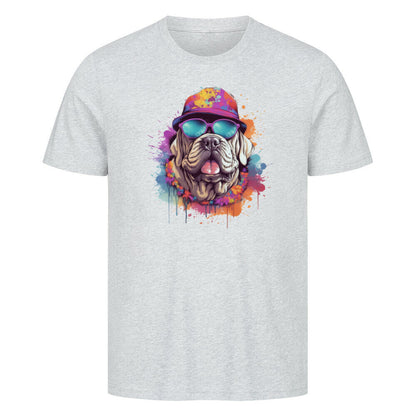 Premium T-Shirt "Mastino - Summer" Heather Grey – hunde-shirt.de
