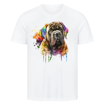 Premium T-Shirt "Mastino - Paint" Weiß – hunde-shirt.de
