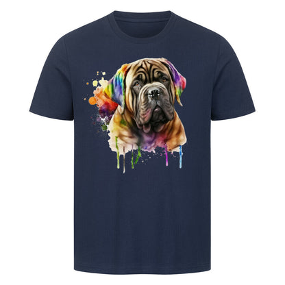 Premium T-Shirt "Mastino - Paint" French Navy – hunde-shirt.de