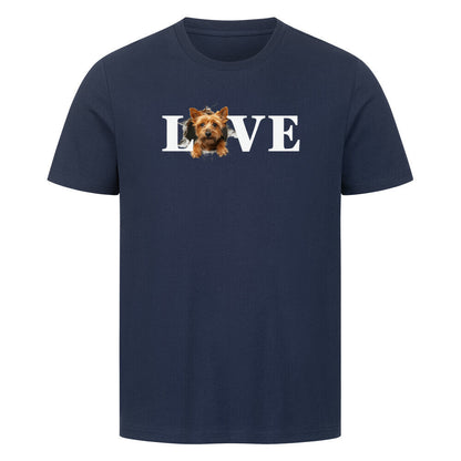 Premium T-Shirt "Norwich Terrier - LOVE" French Navy – hunde-shirt.de