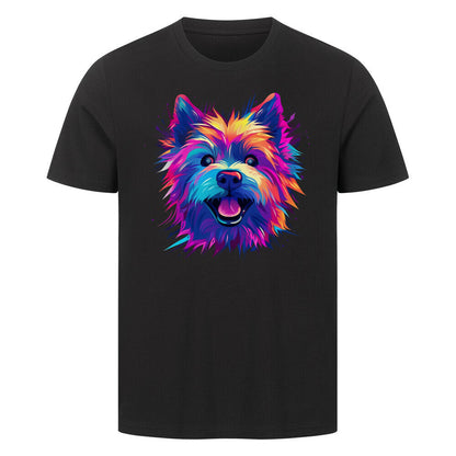 Premium T-Shirt "Norwich Terrier - Paint" Schwarz – hunde-shirt.de