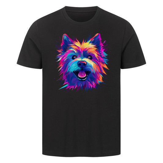 Premium T-Shirt "Norwich Terrier - Paint" Schwarz – hunde-shirt.de