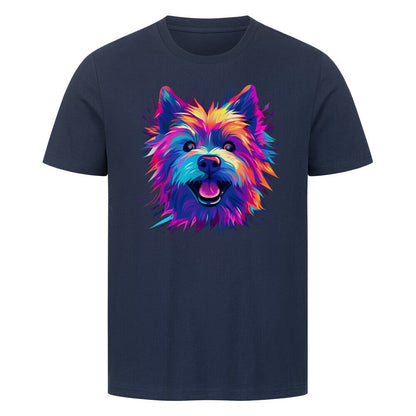 Premium T-Shirt "Norwich Terrier - Paint" French Navy – hunde-shirt.de