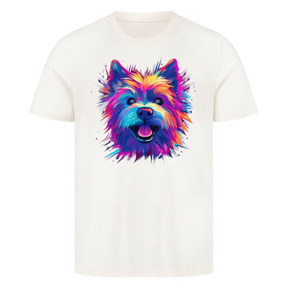 Premium T-Shirt "Norwich Terrier - Paint" Natural Raw – hunde-shirt.de