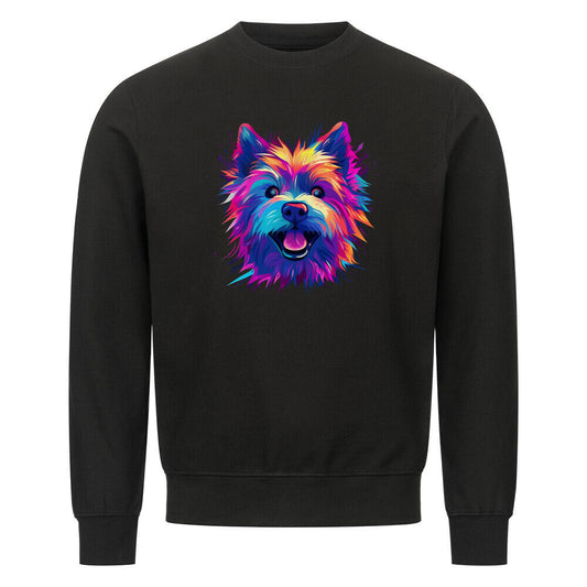 Premium Sweatshirt "Norwich Terrier - Paint" Schwarz – hunde-shirt.de