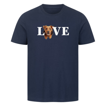 Premium T-Shirt "Norfolk Terrier - LOVE" French Navy – hunde-shirt.de