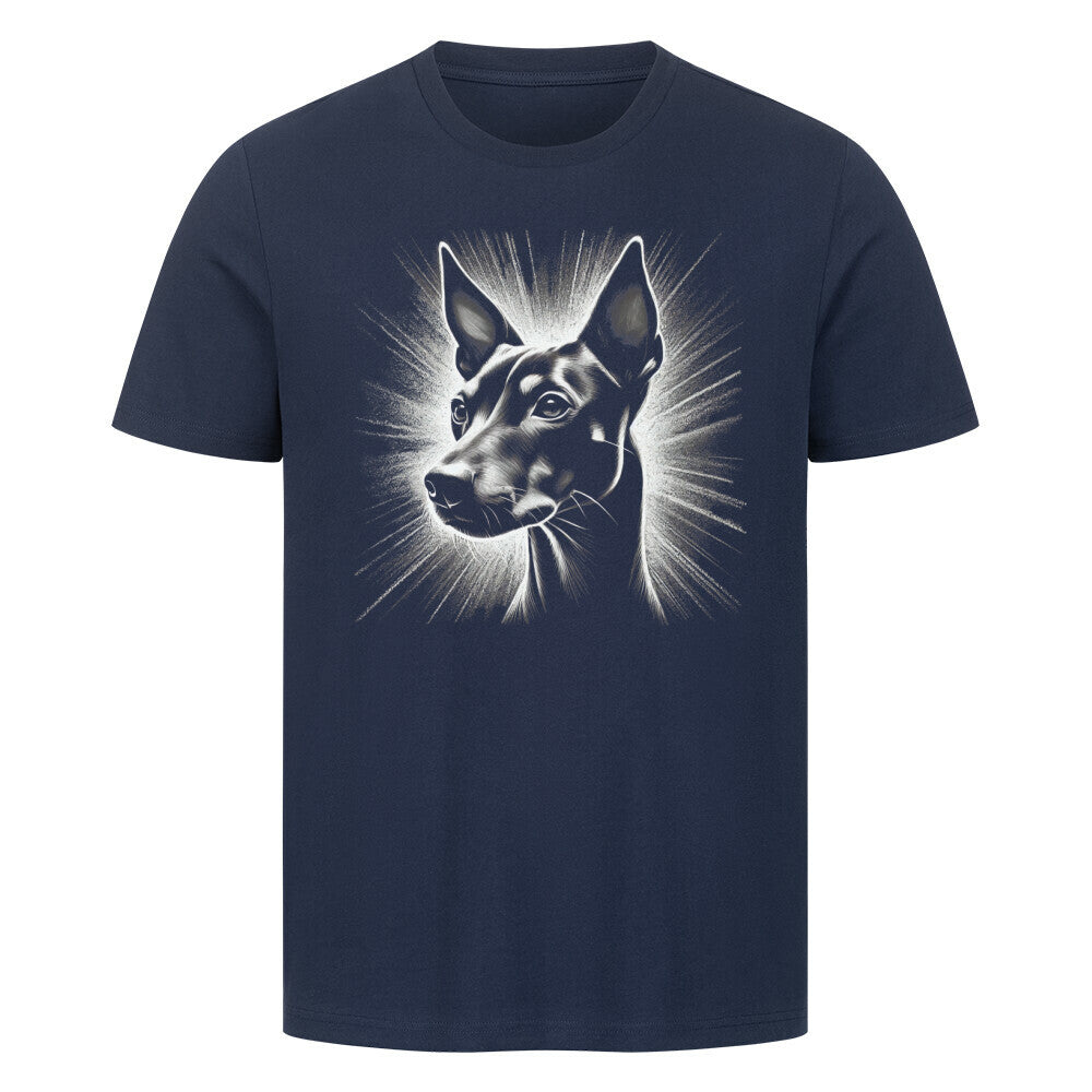 Premium T-Shirt "Manchester Terrier - Shine" French Navy – hunde-shirt.de
