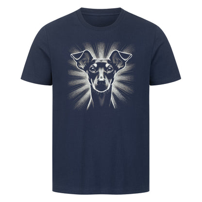 Premium T-Shirt "Manchester Terrier - Shine 2" French Navy – hunde-shirt.de