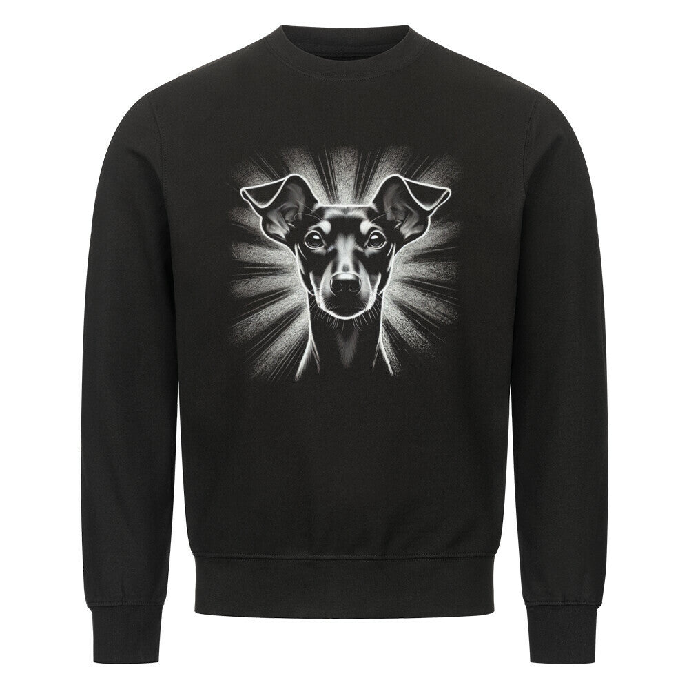 Premium Sweatshirt "Manchester Terrier - Shine 2" Schwarz – hunde-shirt.de