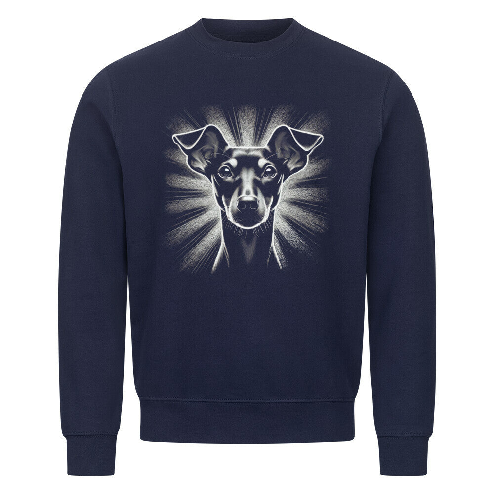 Premium Sweatshirt "Manchester Terrier - Shine 2" Navy Blue – hunde-shirt.de