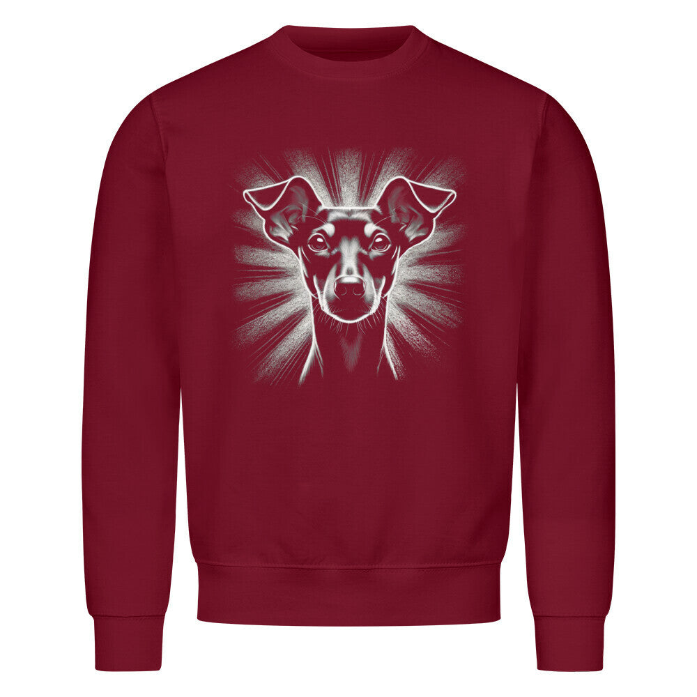 Premium Sweatshirt "Manchester Terrier - Shine 2" Burgunder – hunde-shirt.de