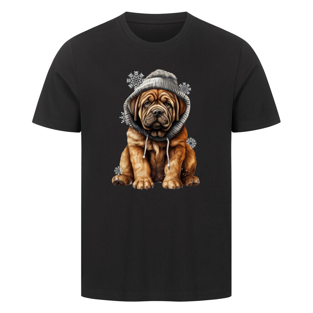 Premium T-Shirt "English Mastiff - Frost" Schwarz – hunde-shirt.de