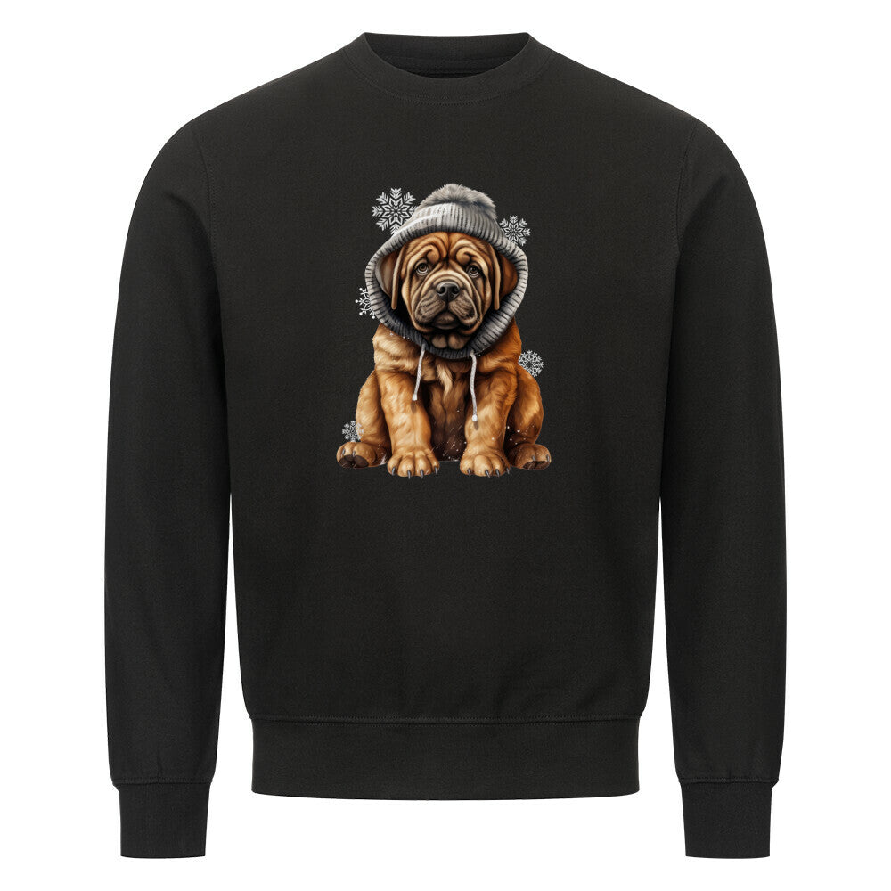 Premium Sweatshirt "English Mastiff - Frost" Schwarz – hunde-shirt.de