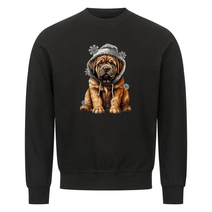 Premium Sweatshirt "English Mastiff - Frost" Schwarz – hunde-shirt.de