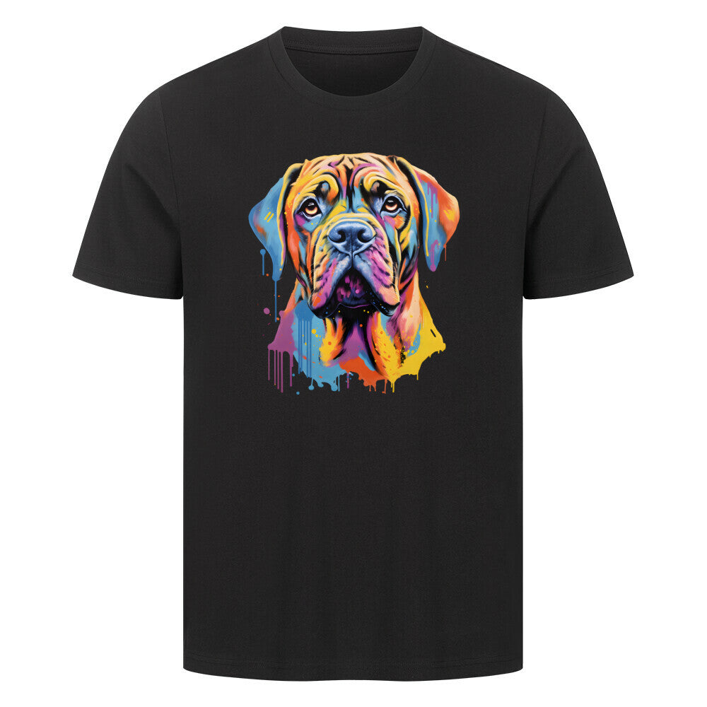Premium T-Shirt "English Mastiff Paint" Schwarz – hunde-shirt.de