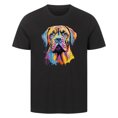 Premium T-Shirt "English Mastiff Paint" Schwarz – hunde-shirt.de